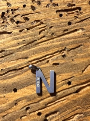 QVC Kettenanhänger „N“ Platin mit 3 Brillianten - Bild 1 von 4