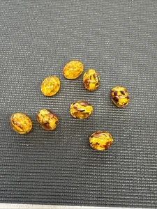 E6 8er Set Bernstein Perlen K27 - Bild 1 von 6