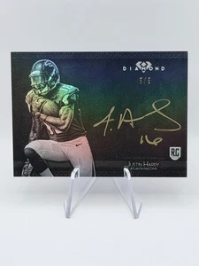 Justin Hardy 2015 Topps Diamond Auto #JH-9 Metallic Gold Ink 5/5 Falcons RC SSP - Picture 1 of 3