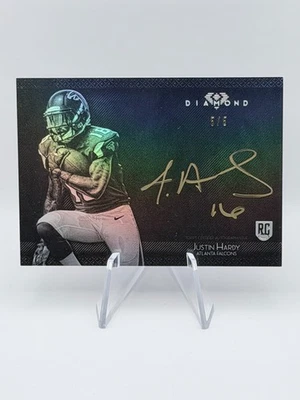 Justin Hardy 2015 Topps Diamond Auto #JH-9 Metallic Gold Ink 5/5 Falcons RC SSP - Image 1 of 3