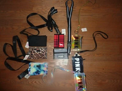 VICTORIAS SECRET PINK NEWEST LANYARD WALLET ID HOLDER CHOICE NWT - Image 1 of 4