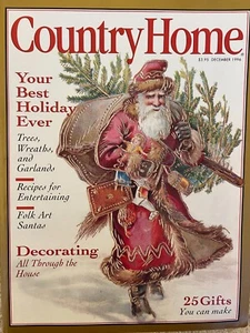 Vintage COUNTRY HOME Magazine CHRISTMAS December 1996 Home Decorating Like new! - Imagen 1 de 1