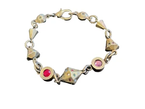 Vintage Patricia Locke Multi-color Mixed Shape Swarovski Crystal Bracelet - Picture 1 of 7