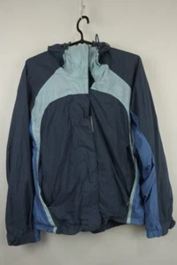 Nike ACG Blue Polyester Hooded Long Sleeve Full Zipper Windbreaker Jacket S - Picture 1 of 23