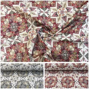 100% Baumwolle Stoffe Lonetta 280cm Breit Deko Patchwork Gardine Africa Mosaik - Bild 1 von 3