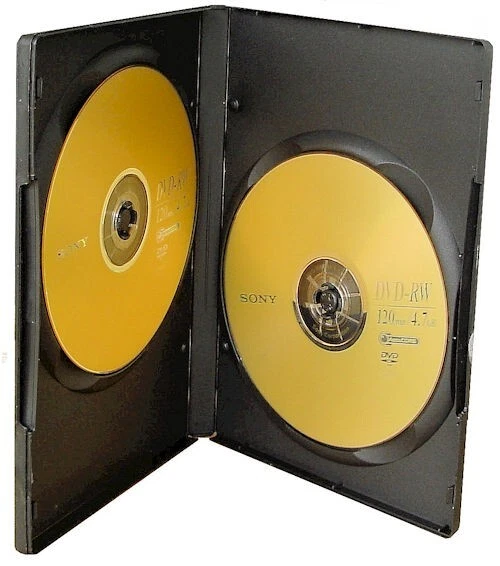 Estuche de almacenamiento de CD/DVD - Capacidad de 2 discos. Juego de 5 (CDDVD-2x5) Foto 1 de 1