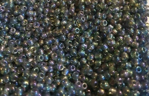 Iridescent smoky colour glass 4mm seed beads, decorative, shiny, jewellery - Picture 1 of 2