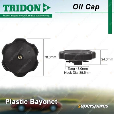 Tridon Oil Cap for Proton Gen II Jumbuck M21 Persona Satria Waja Wira - image 1 of 4