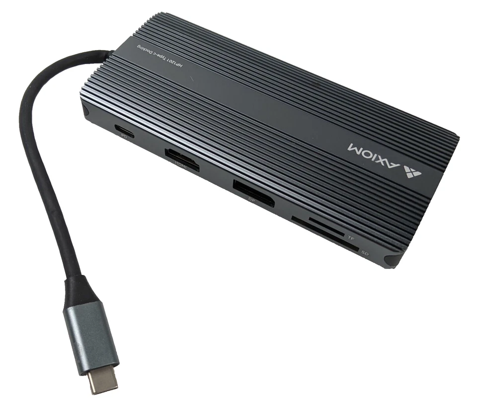 Axiom 12N1USBCHPV5CAXD-AX Hub 12-in-1 USB-C Multiport Portable Adapter HDMI