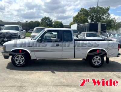 Para:94-1997 Mazda B 2x2 camioneta pickup N/Flare acero inoxidable guardabarros moldura 4 piezas 2" Foto 1 de 3