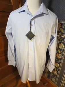 NWT Brooks Brothers Non Iron Blue Point Collar Shirt 16.5-32 SF Slim Fit Sz L - Picture 1 of 6