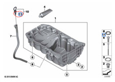 BMW Dipstick O-Ring Genuine New 9 X 2.2 Various Models 11431717666