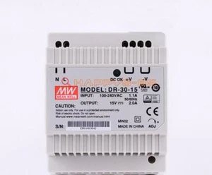 1PCS New Mean Well DR-30-15 15V 2A Switching Power Supply - Picture 1 of 6
