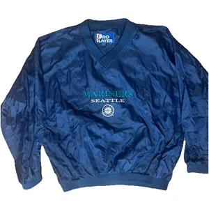 Giacca a vento vintage Pro Players Seattle Mariners uomo XL pullover MLB - Foto 1 di 5