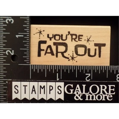 Estampillas de goma de chatarra de club ESTÁS LEJOS CON DICHOS DE EXPLOSIÓN DE ESTRELLAS #3208 Foto 1 de 2