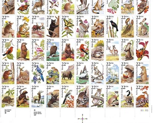 US Scott# 2335a Sheet of 50 1987 22c Wildlife P#11111 LR VF MNH - Picture 1 of 2