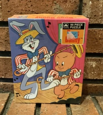 "Rompecabezas vintage Bugs Bunny 99 piezas 1977 Golden Dancing Bugs 10""x 13""" Foto 1 de 3