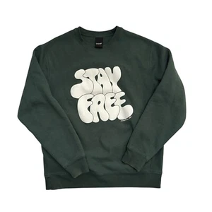 Men's Only NY Green Crewneck Sweatshirt Stay Free Size Medium - Picture 1 of 6
