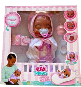 Muñeca bebé interactiva Molly recién nacida Cry Babies con 20+ sonidos de bebé NUEVA 18m+ - Imagen 1 de 8