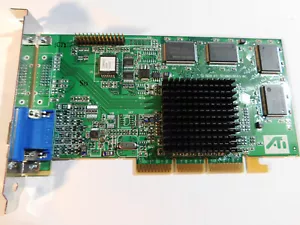 Tarjeta de gráficos ATI Rage 128 Pro 16MB 109-63100-10 AGP VGA funcionando - Imagen 1 de 5