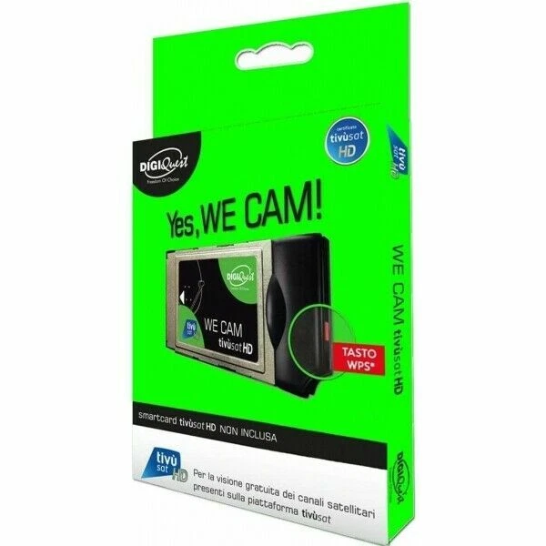 DIGIQUEST We Cam Tivùsat HD Modulo con Scheda Oro Inclusa