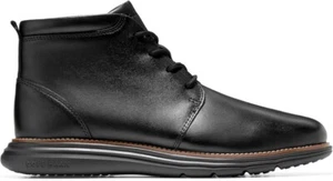 Stivali COLE HAAN Grand+ Plus Ultra Chukka da uomo taglia 11 M in pelle nera C39933 - Foto 1 di 11