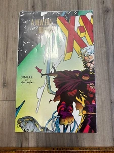 Vintage 1991 Marvel Comic Store Display Poster Jim Lee X-Men New Sealed - Picture 1 of 2