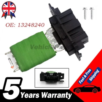 FOR VAUXHALL CORSA D 13248240 HEATER BLOWER FAN RESISTOR ✅ NEW HIGH QUALITY ✅ UK - Image 1 of 4