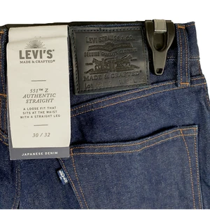 NEW Levis Made & Crafted 551 Z Mens Straight Fit Jeans Japan Dark Denim W30 L32 - Picture 1 of 14