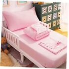  Bedding Set - 4 Piece Soft and Breathable Crib Bedding Set for Toddler Pink