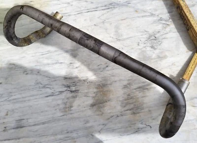 Manubrio Bici corsa ELEVEN AIR 40 C/C alluminio argento grigio ergonomico 26 4A - Immagine 1 di 4