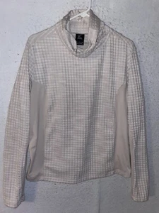 Mujer NIKE Pro Hyperwarm Pullover Correr Manga Larga Top XXL Beige Crema - Imagen 1 de 7