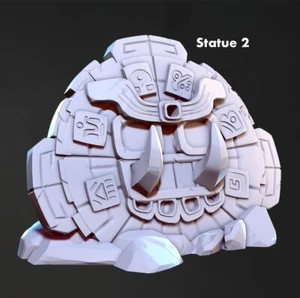 Tempelstatue Scatter Terrain 3D Dungeons and Dragons Warhammer 40k AOS Wargames - Bild 1 von 1
