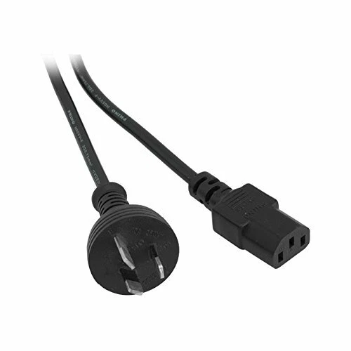 2m 3 Prong AU IEC C13 Computer Monitor TV AC Power Cable Cord Lead Approved  - Image 1 of 1