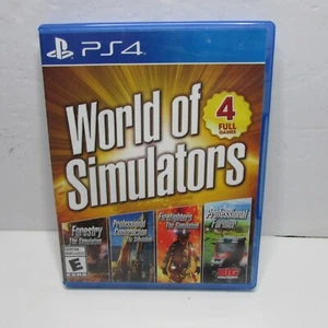 World of Simulators PS4 (Sony Playstation 4, 2019) Completo CIB TESTATO - Foto 1 di 3