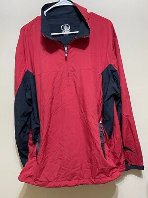 Ogio Golf | Lightweight Windbreaker / Rain Jacket | Men's XL | Red & Black - Image 1 of 4