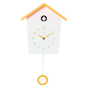 Kuckucksuhr LANDHAUS, Pendeluhr Wanduhr, Moderne Schwarzwalduhr 46,5 × 27 × - Bild 1 von 11