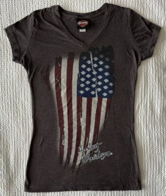 Camiseta Harley Davidson Niñas Juniors Mediana Ahumada Montaña Motocicleta BRAVADO M Foto 1 de 4