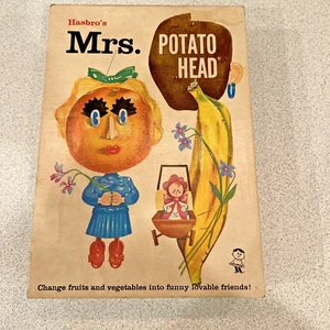 Vintage Rare Mrs Potato Head Funny Face Kit Hassenfeld Brothers 1950s Hasbro - Picture 1 of 24
