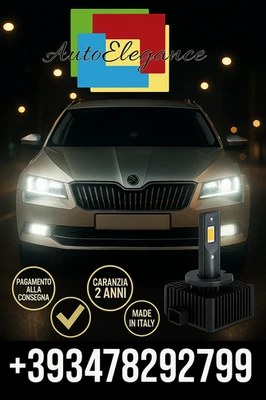 💕COPPIA LAMPADE D2S LED DA XENON A LED PER  Skoda Superb II💕 - Imagen 1 de 4