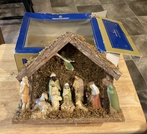 Christmas On Mainstreet 14 Fixed Piece Nativity Set 10x9” EUC - Picture 1 of 4