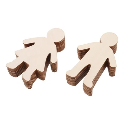  20 Pcs Unfinished Blank Wooden Slices Diy Ornaments for Kids Craft - Imagen 1 de 4