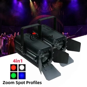 2pc RGBW 200w Led Ellipsoidal Leko Gobo Projector Zoom Spot Led Profile Light - Picture 1 of 6