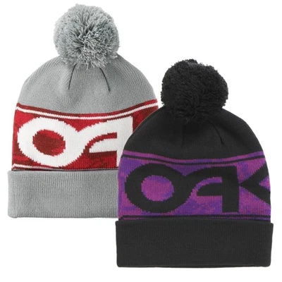 NUEVO CON ETIQUETAS OAKLEY Unisex Wanderlust Puño Plegable Tejido Suave Pom Gorro Invierno Sombrero Foto 1 de 4
