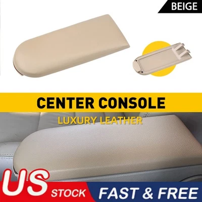 Para VOLKSWAGEN JETTA GOLF 1999-2005 BEIGE CONSOLA CENTRAL REPOSABRAZOS TAPA CUBIERTA PLACA Foto 1 de 4