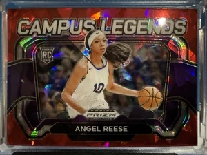 Selecciones del draft de Panini Prizm 2024 - Campus Legends Angel Reese #4 Red Ice Prizm (RC) - Imagen 1 de 2