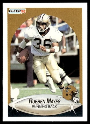 1990 Fleer Update Rueben Mayes New Orleans Saints #U-62 - Image 1 of 2