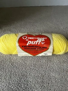 Vintage Red Heart Wintuk "Puff" 4 Ply Yarn,  Soft Orange Color 3 Oz. Skein - Picture 1 of 3