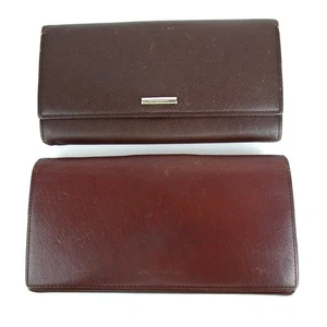 Authentic BURBERRY Two-piece set purse leather[Used] - Picture 1 of 18