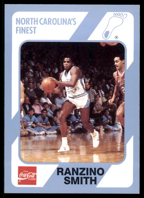 1989 Collegiate Collection Coca-Cola Ranzino Smith #169 North Carolina's Finest - Image 1 of 2